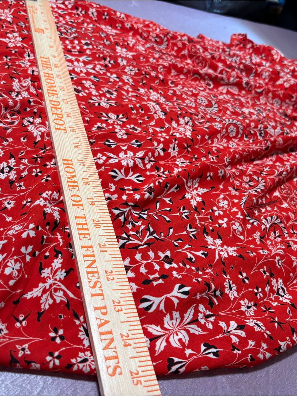 Rose & Olive Red Floral Ruffle Tie-Neck Tunic - Picture 9 of 13